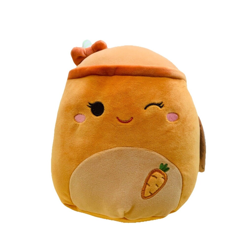 Squishmallows CAROTENE Carrot Juice Plush Orange 8" Soft 2025 NEW w Tag KellyToy